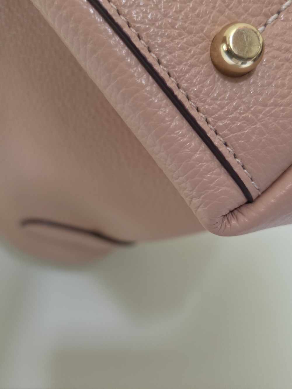 Coach Hanna Pebbled Leather Shoulder Bag in Blush Pink - Picture 12 of 14